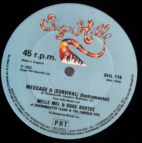 Melle Mel & Duke Bootee : Message 2 (Survival) (12")