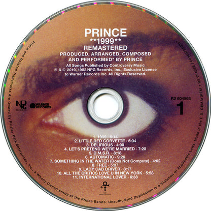 Prince : 1999 (CD, Album, RE + CD, Comp, Mono + Dlx, RM)