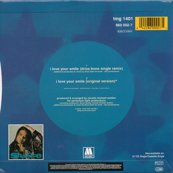 Shanice : I Love Your Smile (Driza Bone Remix) (7", Single, Inj)