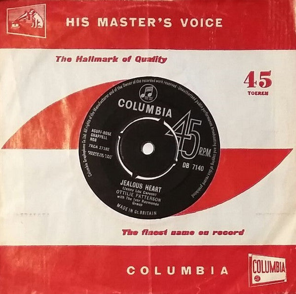 Ottilie Patterson With The Ivor Raymonde Group* : Jealous Heart (7")