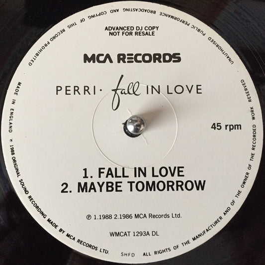 Perri : Fall In Love (12", Promo)