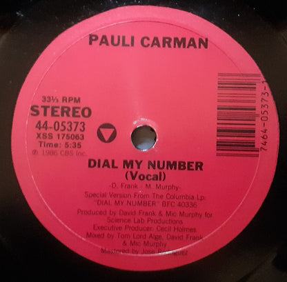 Pauli Carman : Dial My Number (12", Single)