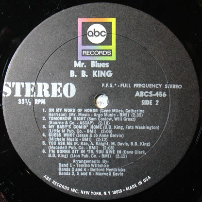 B.B. King : Mr. Blues (LP, Album, RE)