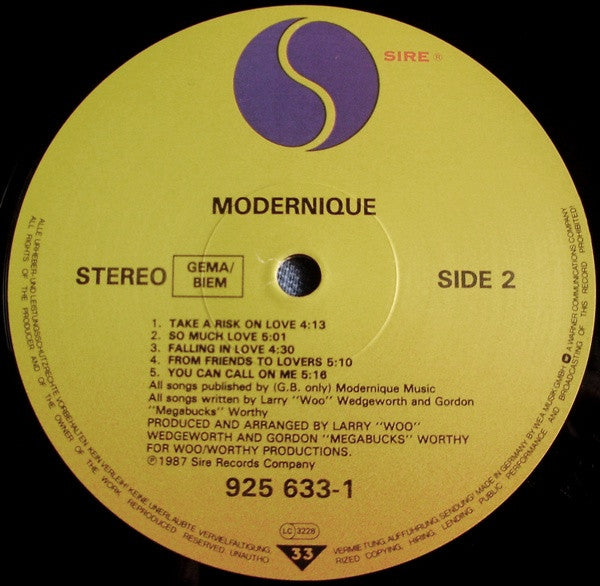 Modernique* : Modernique (LP, Album)