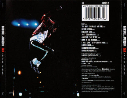 Michael Jackson : Bad (CD, Album, RE, RM, RP, S/Edition)