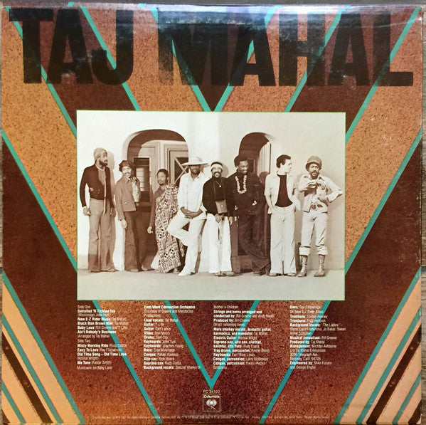 Taj Mahal : Satisfied 'N Tickled Too (LP, Album, Pit)