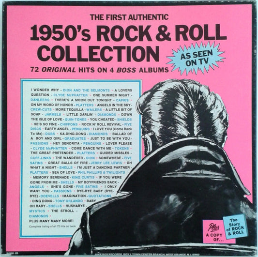 Various : The First Authentic 1950's Rock & Roll Collection (4xLP, Comp, Club + Box)