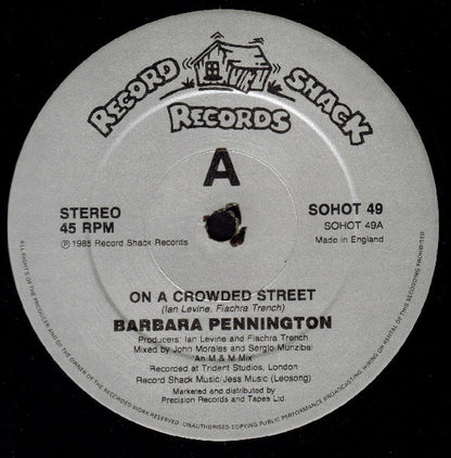 Barbara Pennington : On A Crowded Street (12", Single)