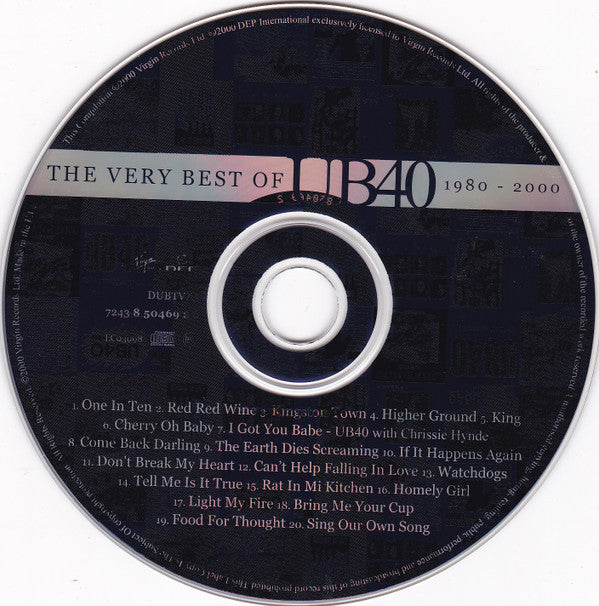 UB40 : The Very Best Of UB40 1980 - 2000 (CD, Comp)