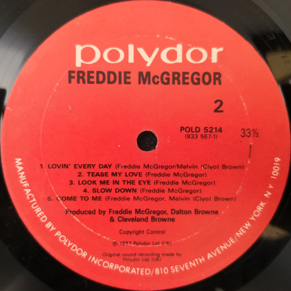 Freddie McGregor : Freddie McGregor (LP, Album)