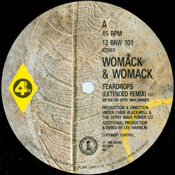 Womack & Womack : Teardrops (12", Pic)