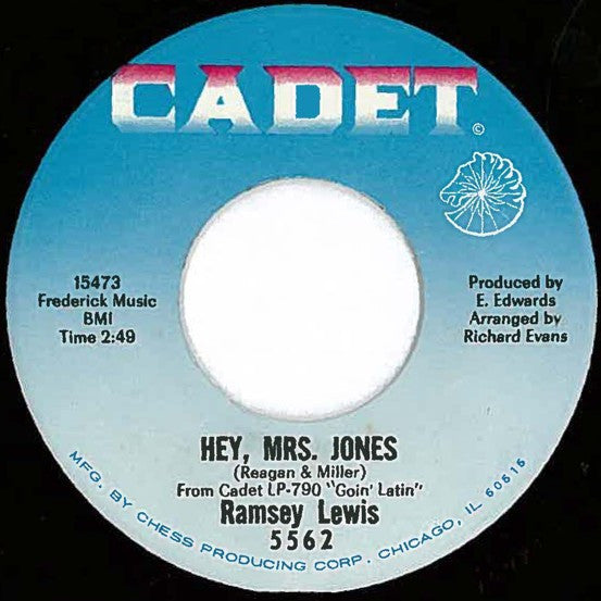 Ramsey Lewis : Function At The Junction / Hey, Mrs. Jones (7", Single)