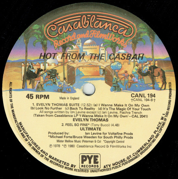 Various : Hot From The Casbah (12", Single, P/Mixed)