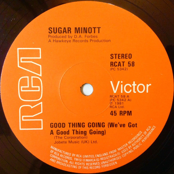 Sugar Minott / Session In Session : Good Thing Going / Bad Things (12")