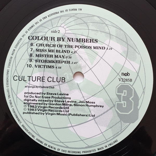 Culture Club : Colour By Numbers (LP, Album)