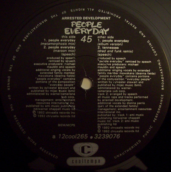 Arrested Development : People Everyday (12")