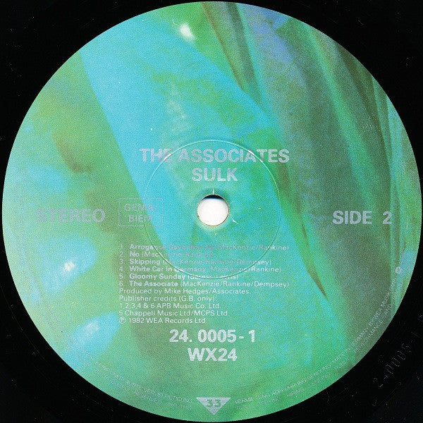 The Associates : Sulk (LP, Album)