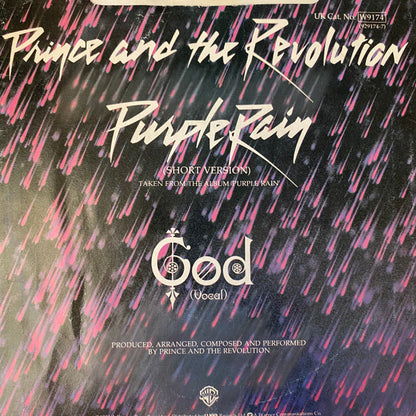 Prince And The Revolution : Purple Rain (7", Single, PRS)