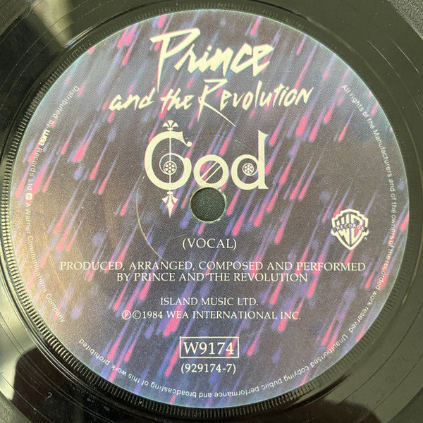 Prince And The Revolution : Purple Rain (7", Single, PRS)