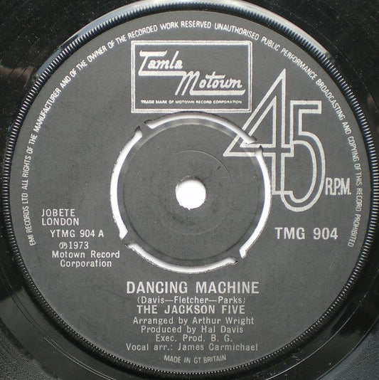 The Jackson Five* : Dancing Machine (7", Single)