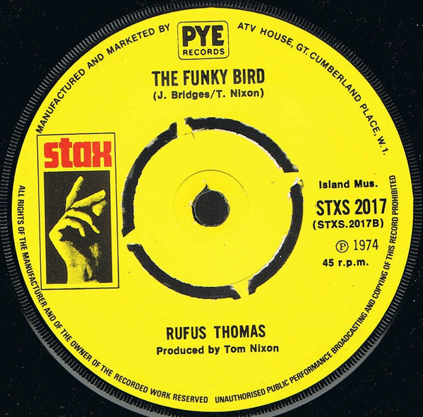 Rufus Thomas : Boogie Ain't Nuttin' (But Gettin' Down) (7", 4 P)