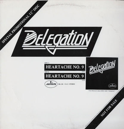 Delegation : Heartache No. 9 (12", Promo)