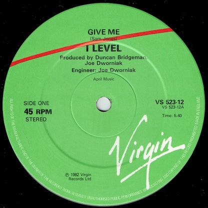 i-Level* : Give Me (12")