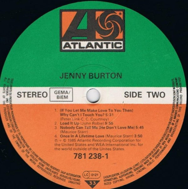 Jenny Burton : Jenny Burton (LP, Album)