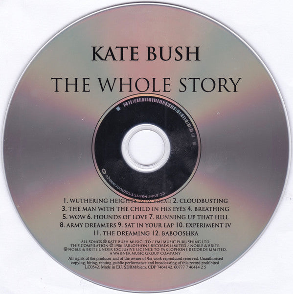 Kate Bush : The Whole Story (CD, Comp, RE)