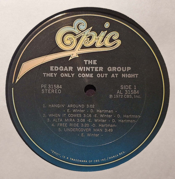 The Edgar Winter Group : They Only Come Out At Night (LP, Album, RE, Ter)