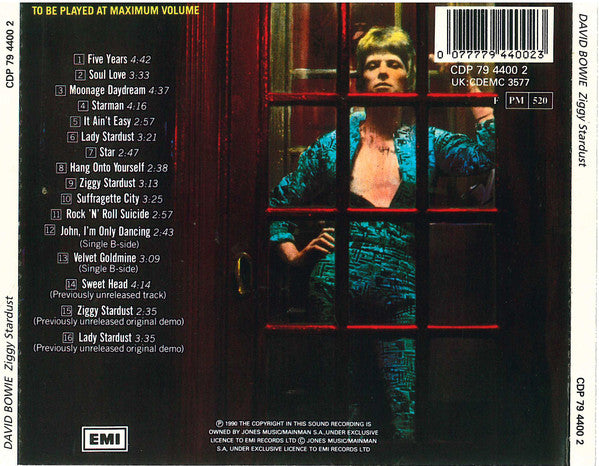 David Bowie : The Rise And Fall Of Ziggy Stardust And The Spiders From Mars  (CD, Album, RE, RM)