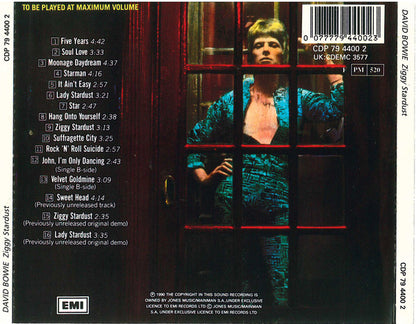 David Bowie : The Rise And Fall Of Ziggy Stardust And The Spiders From Mars  (CD, Album, RE, RM)