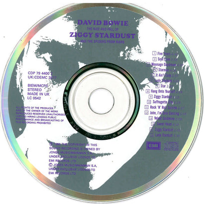 David Bowie : The Rise And Fall Of Ziggy Stardust And The Spiders From Mars  (CD, Album, RE, RM)