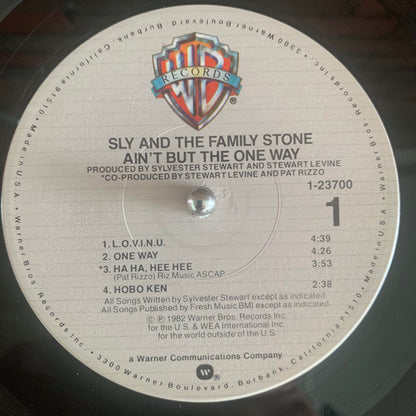 Sly And The Family Stone* : Ain't But The One Way (LP, Album, Win)