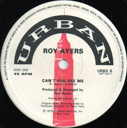 Roy Ayers : Can't You See Me / Love Will Bring Us Back Together / Sweet Tears (12")