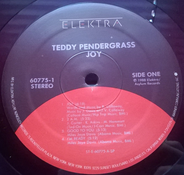 Teddy Pendergrass : Joy (LP, Album)