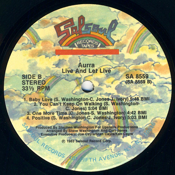 Aurra : Live And Let Live (LP, Album)