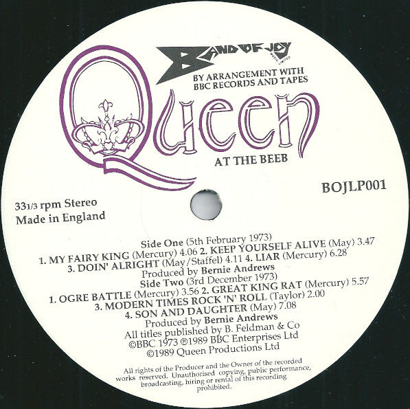 Queen : At The Beeb (LP, Album)