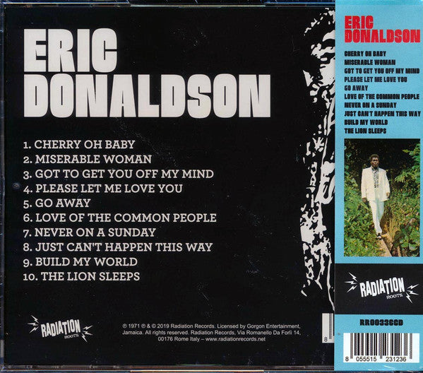 Eric Donaldson : Eric Donaldson (CD, Album, Ltd, RE)