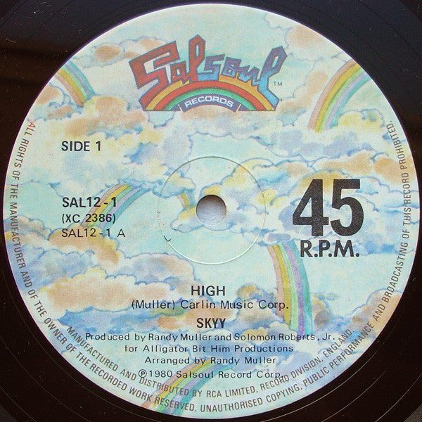 Skyy : High / First Time Around (Remix) (12", Single)