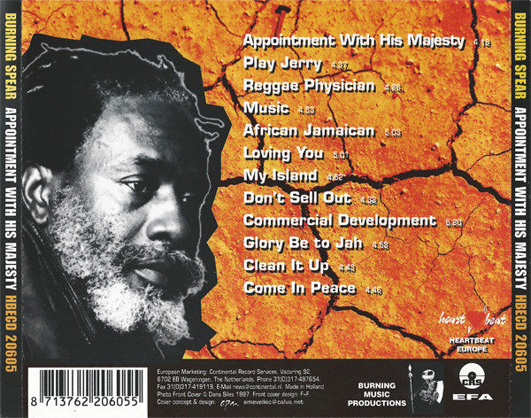 Burning Spear : Appointment With His Majesty (CD, Album)