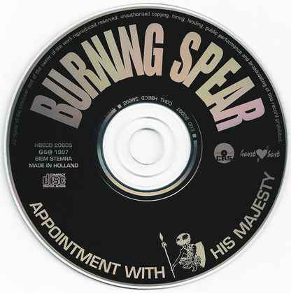 Burning Spear : Appointment With His Majesty (CD, Album)