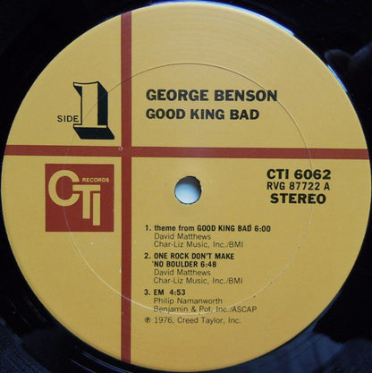 George Benson : Good King Bad (LP, Album, Gat)