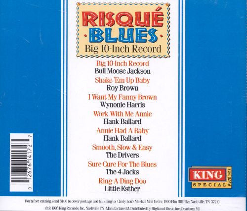 Various : Risqué Blues - Big 10-Inch Record (CD, Album, Comp)