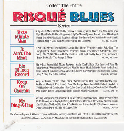 Various : Risqué Blues - It Ain't The Meat (CD, Album, Comp)