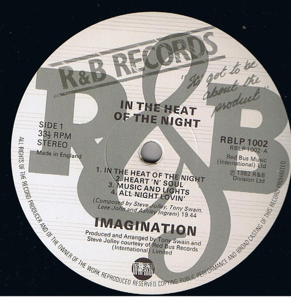 Imagination : In The Heat Of The Night (LP, Album, Gat)