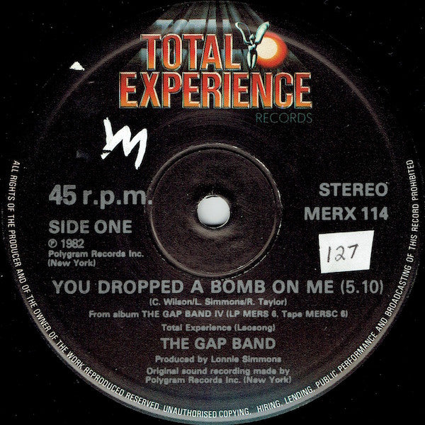 The Gap Band : You Dropped A Bomb On Me (12")