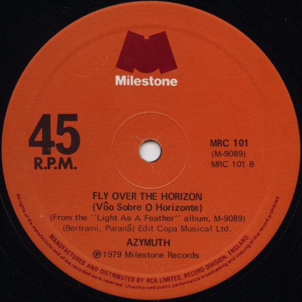 Azymuth : Jazz Carnival c/w Fly Over The Horizon (12", Single)