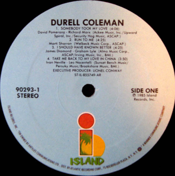 Durell Coleman : Durell Coleman (LP, Album)