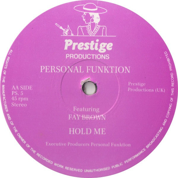 Personal Funktion Featuring Krys Williams / Fay Brown : Just A Little Bit / Hold Me (12")